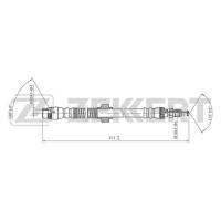 BS-9098 ZEKKERT Гальмівний шланг