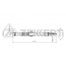 BS-9098 ZEKKERT Гальмівний шланг