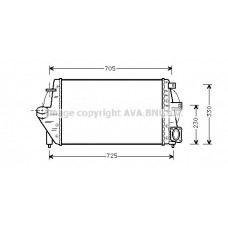 Интеркулер AVA QUALITY COOLING RT4212