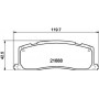 8DB 355 016-391 HELLA Комплект гальмівних колодок, дискове гальмо