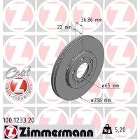 100.1233.20 ZIMMERMANN Гальмівний диск
