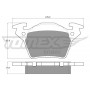 TX 12-89 TOMEX Brakes Комплект гальмівних колодок дисковий гальм