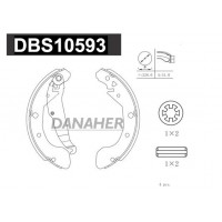 DBS10593 DANAHER Комплект гальмівних колодок
