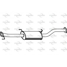 P3891 FENNO Середній глушник вихлопних газів