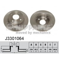 J3301064 NIPPARTS Гальмівний диск