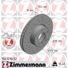 150.1296.52 ZIMMERMANN Гальмівний диск