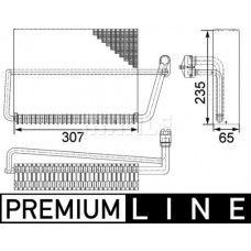 AE 83 000P MAHLE Випарник кондиціонера