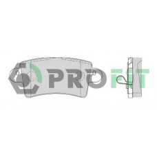 5000-1453 PROFIT Комплект гальмівних колодок дисковий гальм