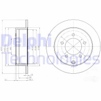 BG4198 DELPHI Гальмівний диск