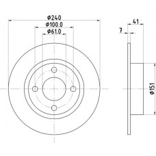 8DD 355 106-461 HELLA Гальмівний диск