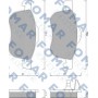 FO 673481 FOMAR Friction Комплект гальмівних колодок дисковий гальм