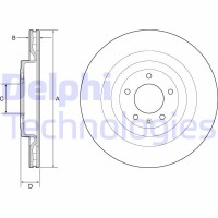 BG9126C DELPHI Гальмівний диск