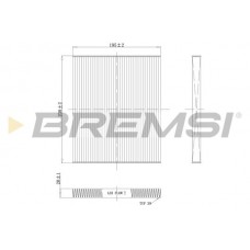 FC0451 BREMSI Фільтр повітря у внутрішньому просторі