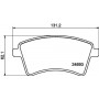 8DB 355 013-961 HELLA Комплект гальмівних колодок, дискове гальмо