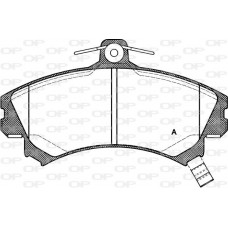 BPA0590.02 OPEN PARTS Комплект гальмівних колодок дисковий гальм