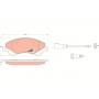 GDB1723 TRW Комплект гальмівних колодок дисковий гальм