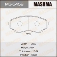 MS-5459 MASUMA Комплект гальмівних колодок