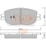 704-17185 IAP QUALITY PARTS Комплект гальмівних колодок дисковий гальм