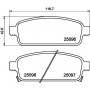 8DB 355 024-861 HELLA Комплект гальмівних колодок дисковий гальм