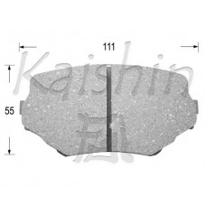 FK9024 KAISHIN Комплект гальмівних колодок дисковий гальм