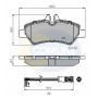 CBP21556 COMLINE Комплект гальмівних колодок дисковий гальм