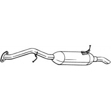 228-201 BOSAL Глушник вихлопних газів кінцевий