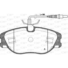 BPA0305.44 OPEN PARTS Комплект гальмівних колодок дисковий гальм
