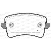 BPA1343.00 OPEN PARTS Комплект гальмівних колодок дисковий гальм