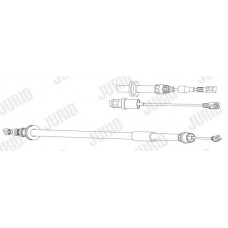 433021J JURID Тросик, cтояночный тормоз
