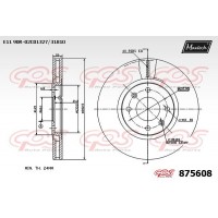 875608 MAXTECH Гальмівний диск
