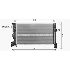 VO2304 AVA QUALITY COOLING Радіатор охолодження двигуна