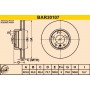 BAR30107 BARUM Гальмівний диск