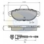 CBP2509 COMLINE Комплект гальмівних колодок дисковий гальм