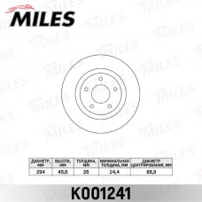 K001241 MILES Гальмівний диск