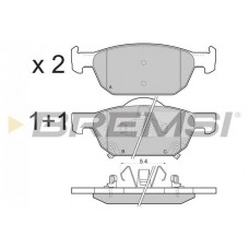 BP3369 BREMSI Комплект гальмівних колодок дисковий гальм