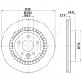 DP-0325 JAPANPARTS Гальмівний диск