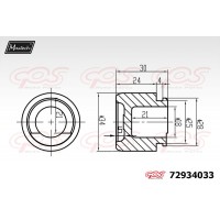 72934033 MAXTECH Поршень корпус скоби гальма