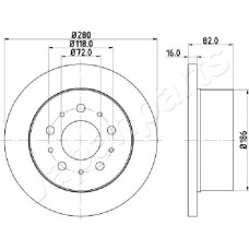 DP-0609 JAPANPARTS Гальмівний диск