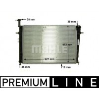 CR 1862 000P MAHLE Радіатор охолодження двигуна