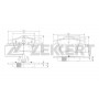BS-1143 ZEKKERT Комплект гальмівних колодок дисковий гальм