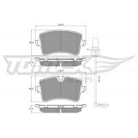 TX 16-81 TOMEX Brakes Комплект гальмівних колодок дисковий гальм