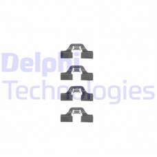 LX0307 DELPHI Комплектуючі колодки дискового гальма