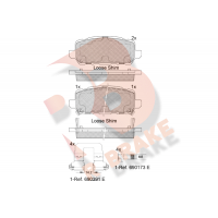 RB2312 R BRAKE Комплект гальмівних колодок дисковий гальм