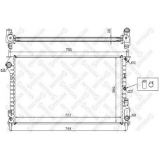 10-25395-SX STELLOX Радіатор охолодження двигуна