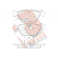 RB1140 R BRAKE Комплект гальмівних колодок дисковий гальм