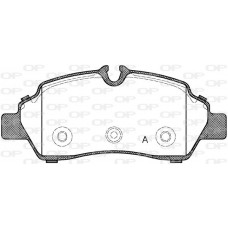 BPA1605.00 OPEN PARTS КомплеК т гальмівних колодок, дискове гальмо