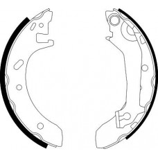 8DB 355 001-461 HELLA PAGID Комплект гальмівних колодок