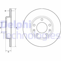 BG4670C DELPHI Гальмівний диск
