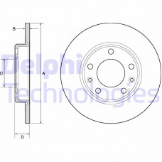 BG4670C DELPHI Гальмівний диск