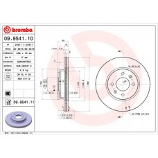 09.9541.11 BREMBO Гальмівний диск
